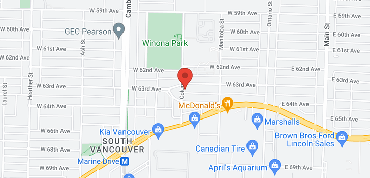 map of 298 W 63RD AVENUE